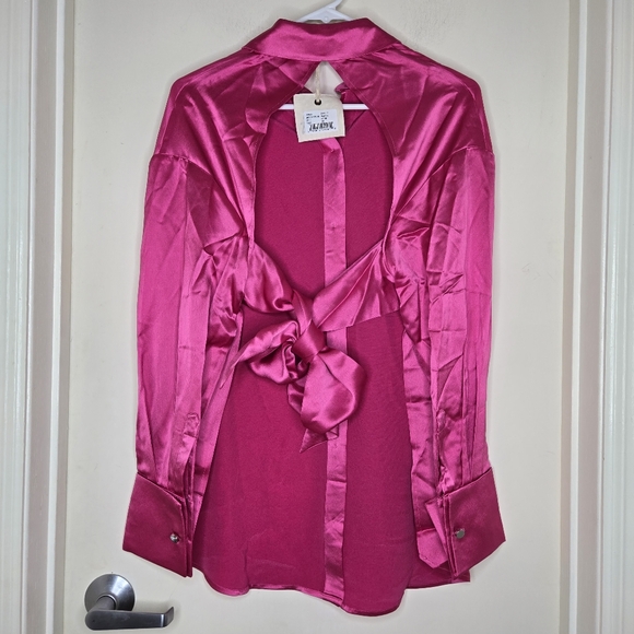 New SER.O.YA Oversized Revolve Mell Top Hot Pink New - Picture 9 of 9